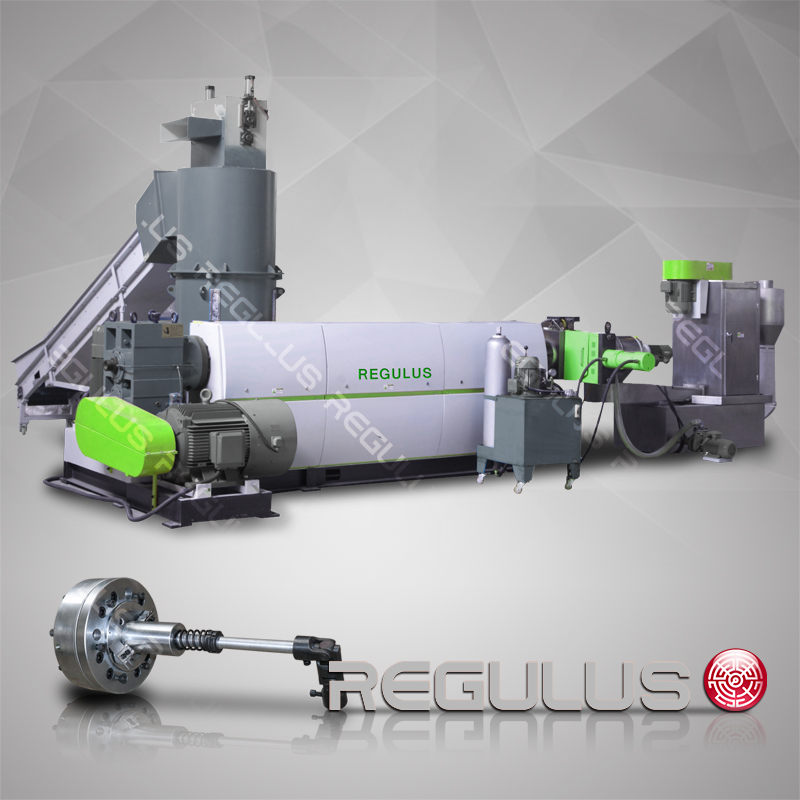 Cutter compactor soft plastic recycling machine